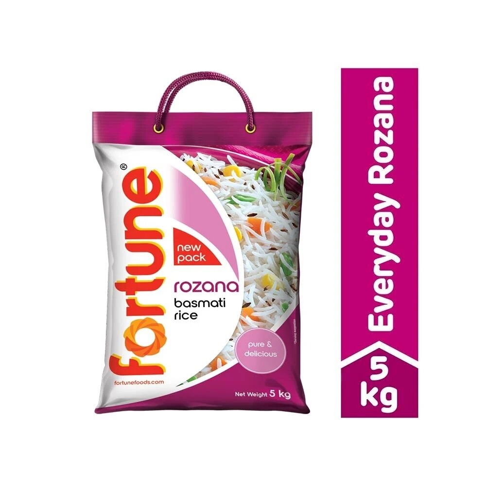 Fortune Rozana Basmati Rice- 5kg Best Price in Kolkata | Omegafoods.in